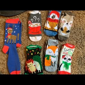 NWOT Target Christmas socks 7pack